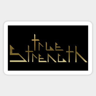 True Strength Gold Logo Sticker